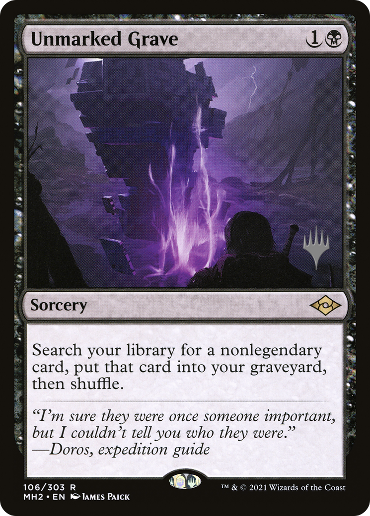 Unmarked Grave (PPMKM-106) [Promo Pack: Modern Horizons 2 Promos] Foil