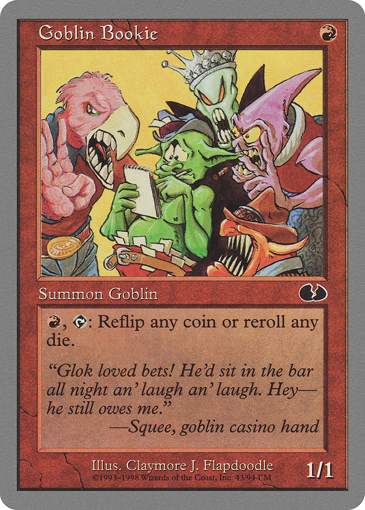 Goblin Bookie (UGL-043) [Unglued]