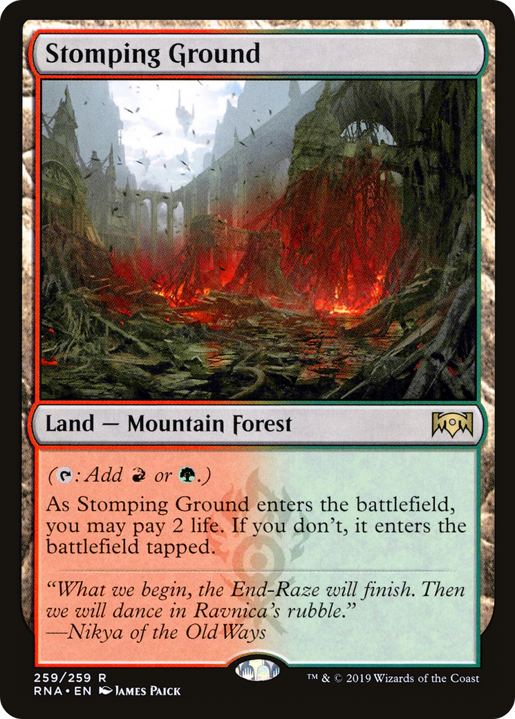 Stomping Ground (RNA-259) [Ravnica Allegiance] Foil