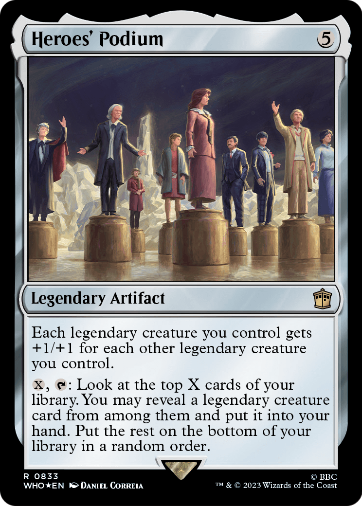 Heroes' Podium (Surge Foil) (WHO-833) [Doctor Who] Foil