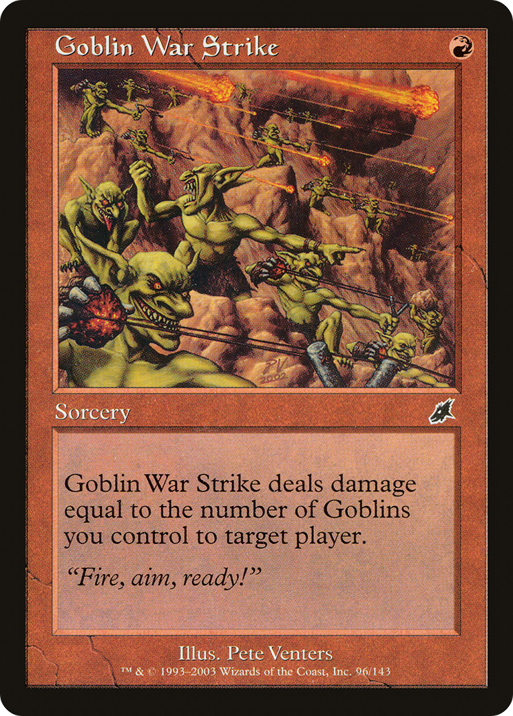 Goblin War Strike (SCG-096) [Scourge] Foil