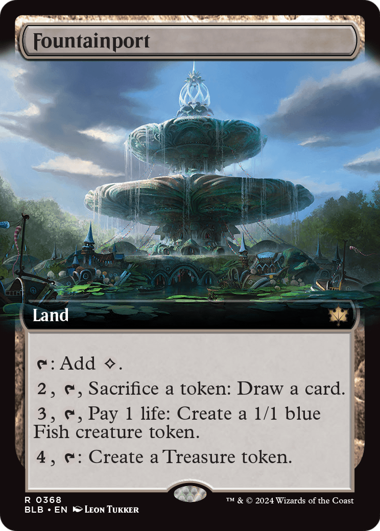 Fountainport (Extended Art) (BLB-368) [Bloomburrow]