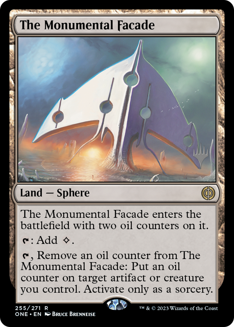 The Monumental Facade (PPONE-255) [Promo Pack: Phyrexia: All Will Be One Promos] Foil