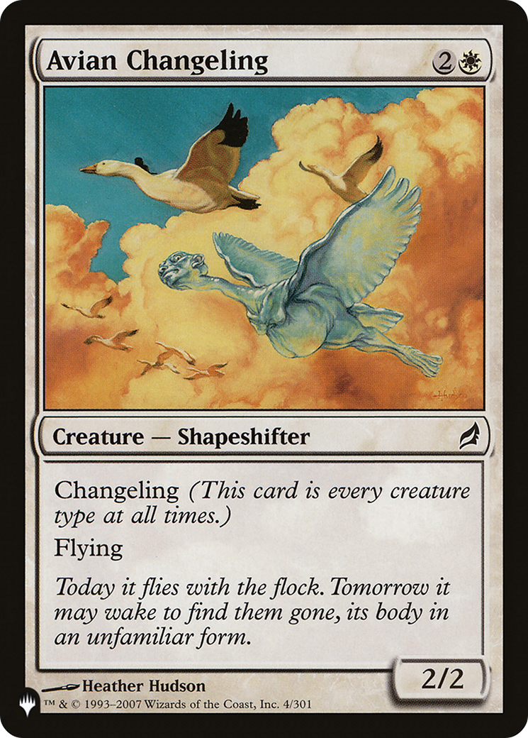Avian Changeling (LIST-4/301) [The List]