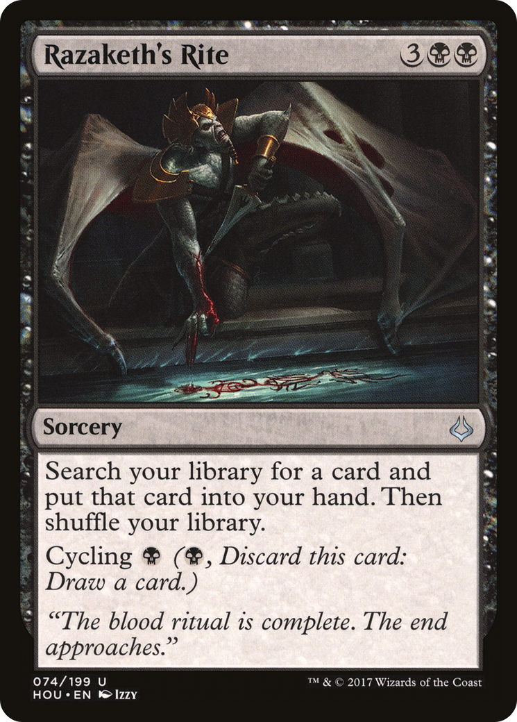 Razaketh's Rite (HOU-074) [Hour of Devastation] Foil
