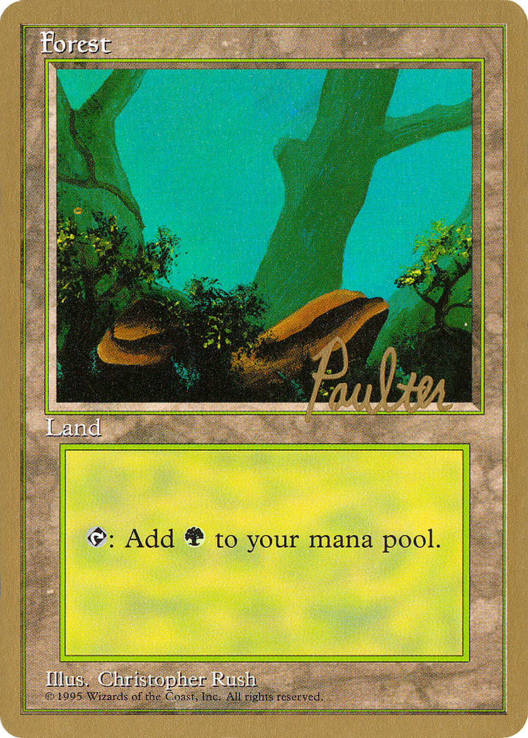 Forest (C) - 1996 Preston Poulter (4ED) [Pro Tour Collector Set]