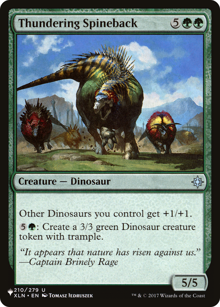 Thundering Spineback (LIST-210/279) [The List]