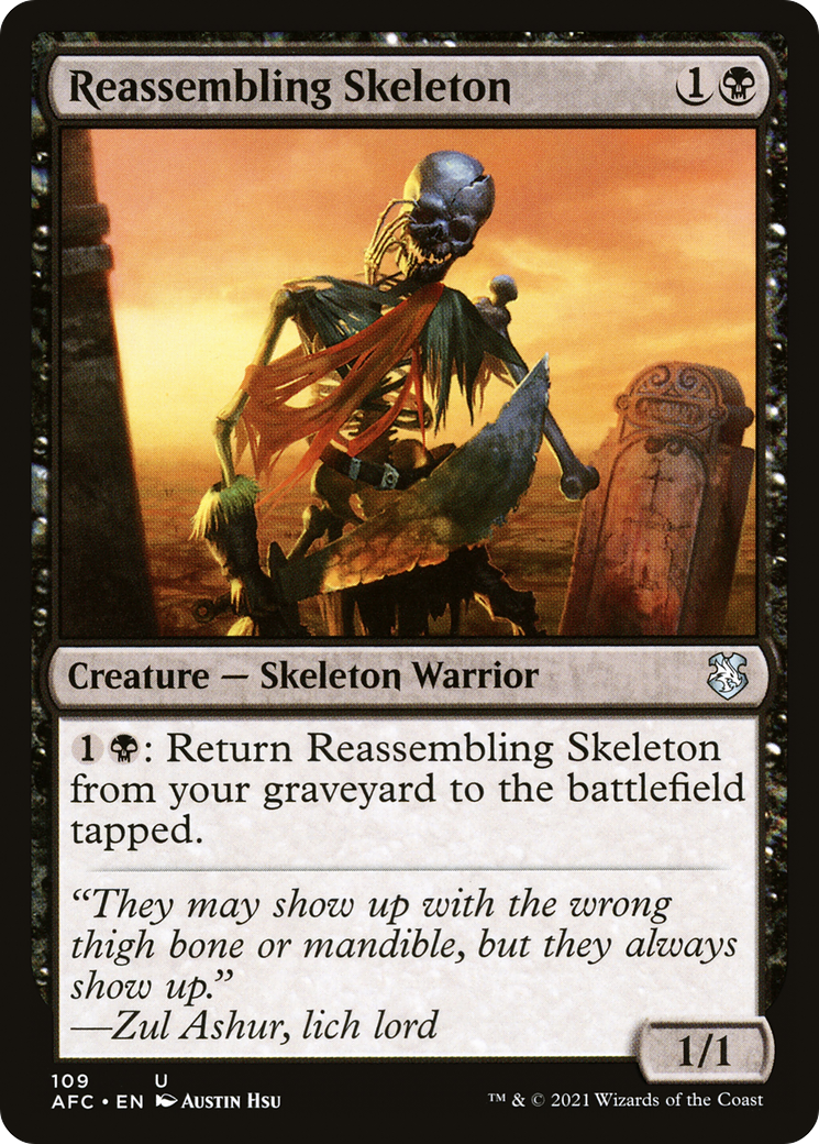 Reassembling Skeleton (AFC-109) [Forgotten Realms Commander]