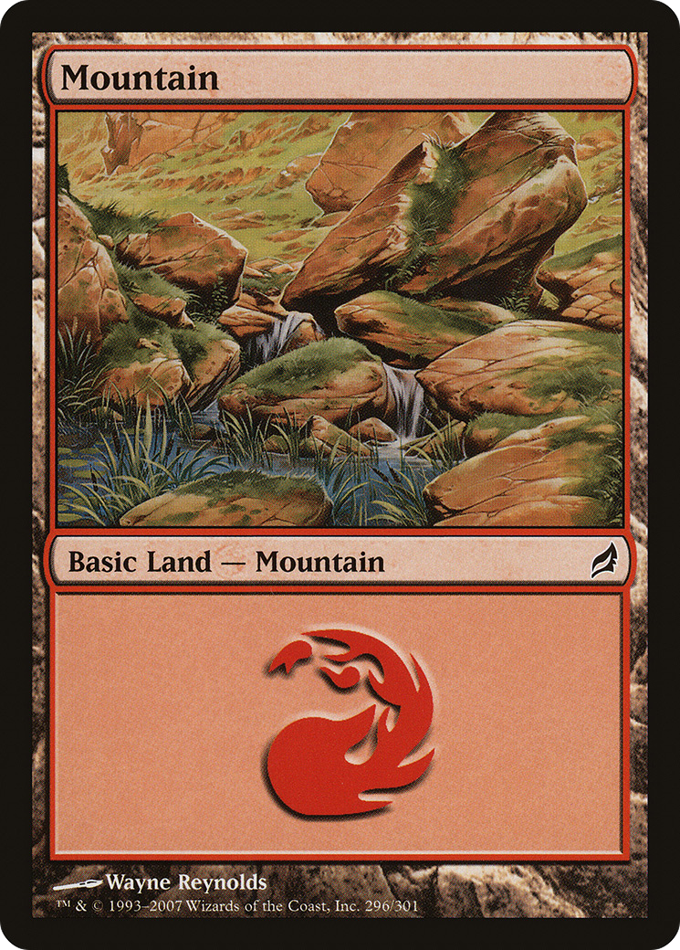 Mountain (LRW-296) [Lorwyn] Foil
