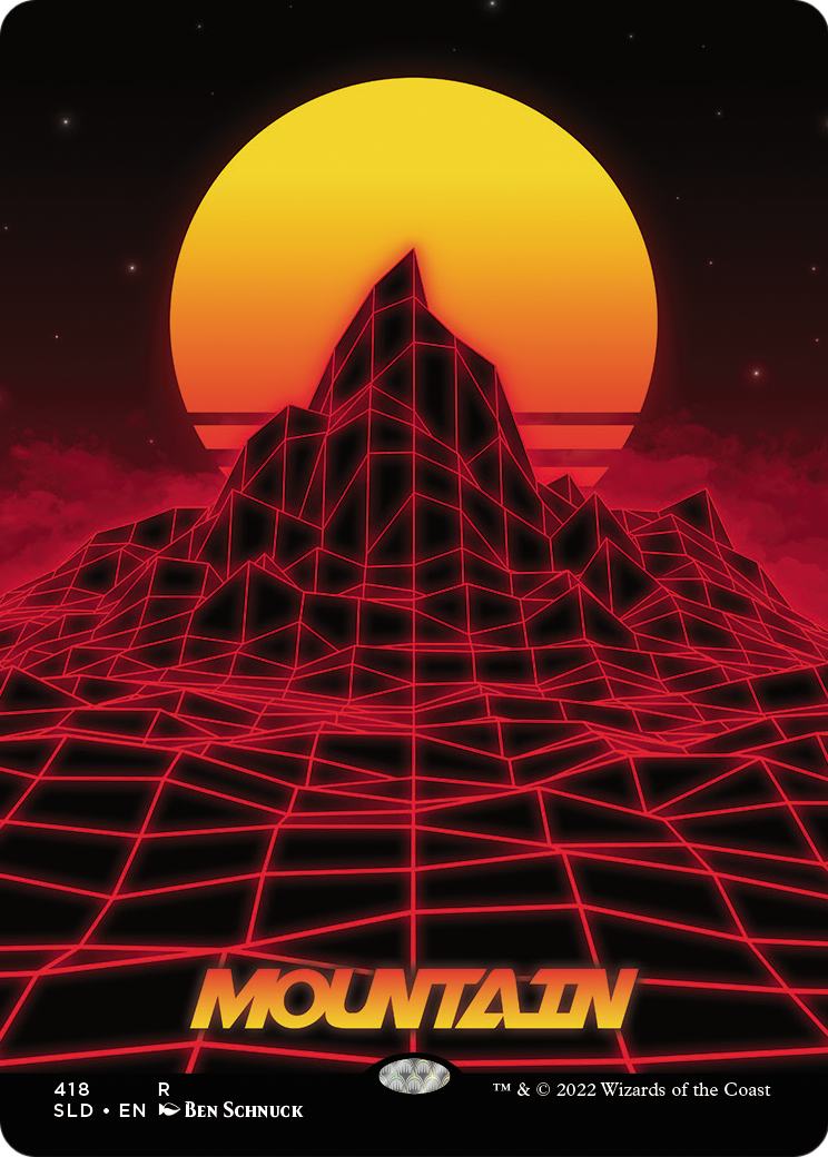 Mountain (SLD-418) (Borderless) [Secret Lair Drop] Foil