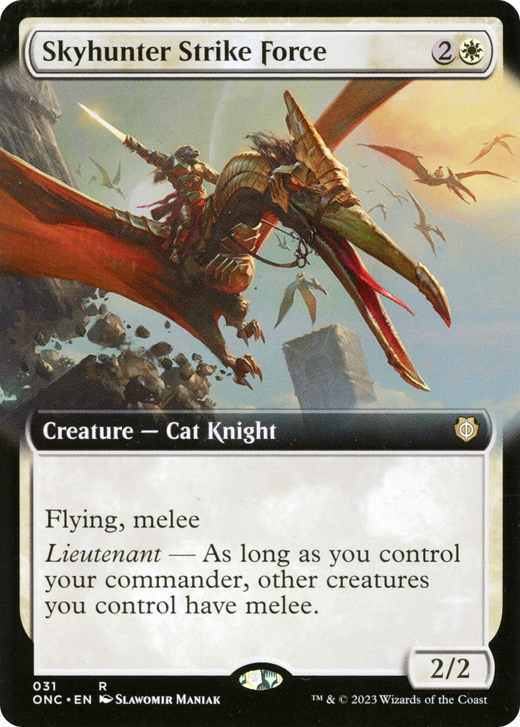 Skyhunter Strike Force (Extended Art) (ONC-031) [Phyrexia: All Will Be One Commander] Foil