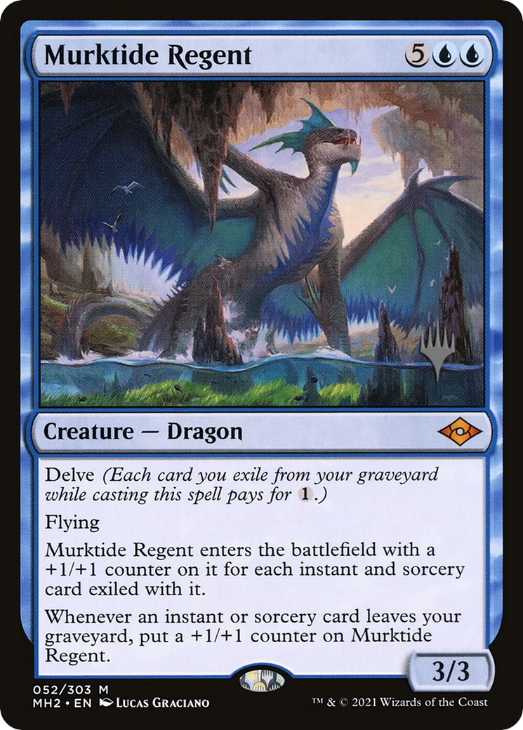 Murktide Regent (PPMKM-052) [Promo Pack: Modern Horizons 2 Promos] Foil