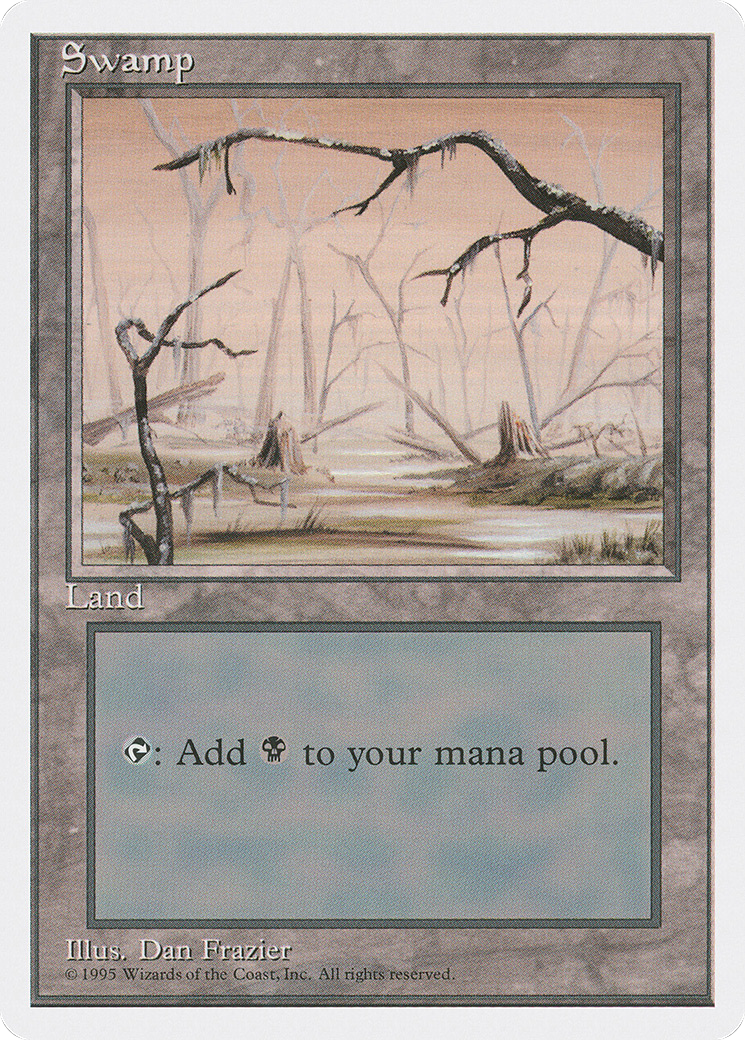 Swamp (B) (4ED-190) [Fourth Edition]