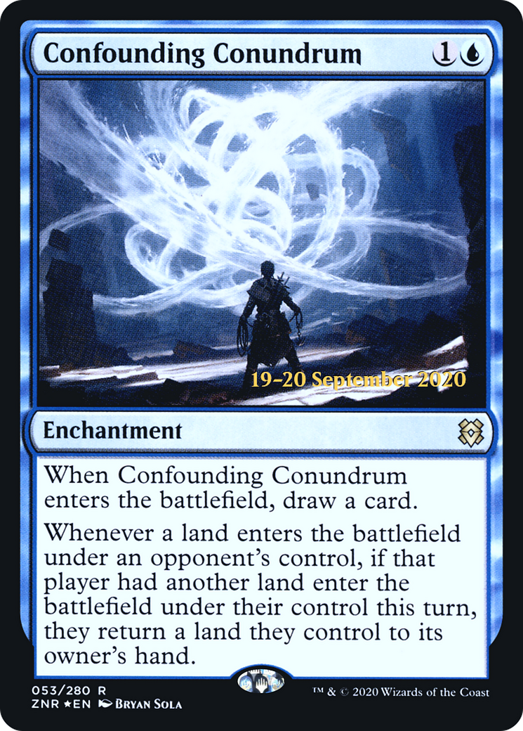 Confounding Conundrum (PRE-053) [Zendikar Rising Promos] Foil