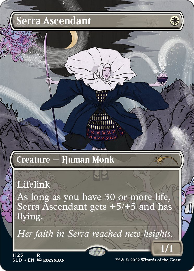 Serra Ascendant (SLD-1125) (Borderless) [Secret Lair Drop] Foil