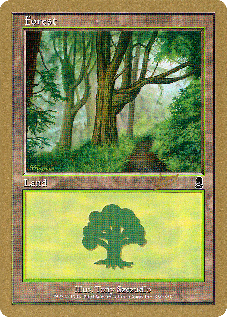 Forest (350) - 2002 Raphael Levy (ODY) [World Championship Decks 2002]