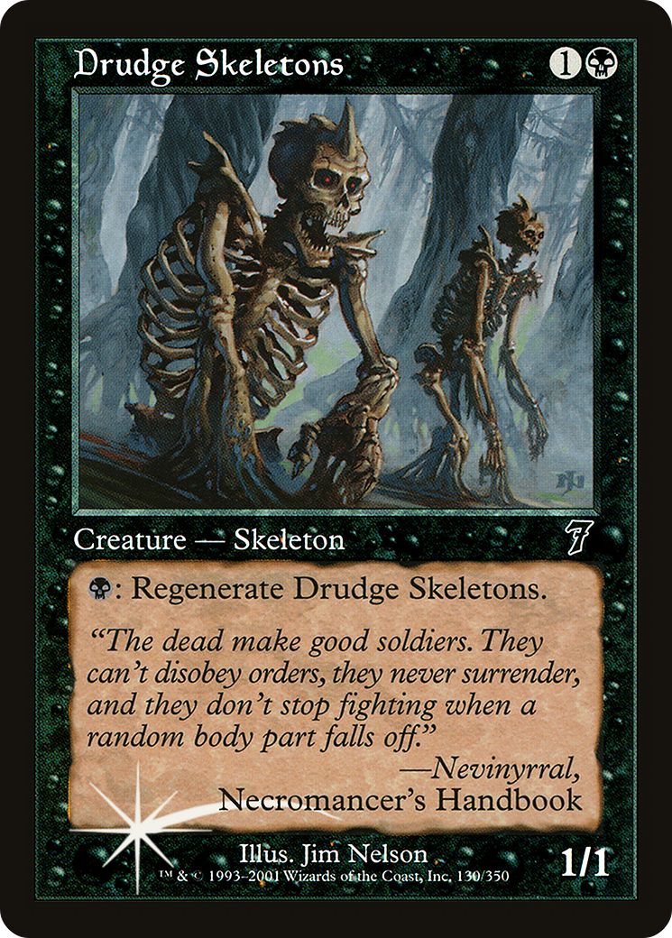 Drudge Skeletons (7ED-130) [7th Edition] Foil