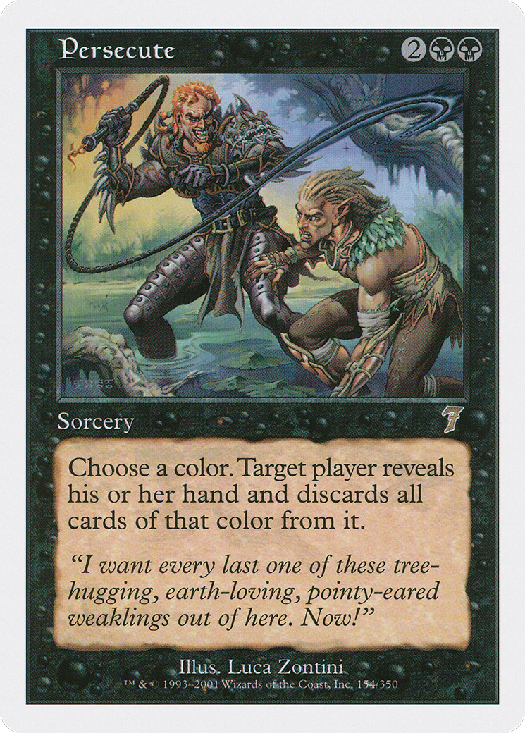 Persecute (7ED-154) [7th Edition] Foil