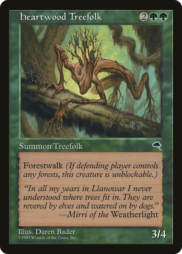 Heartwood Treefolk (TMP-233) [Tempest]
