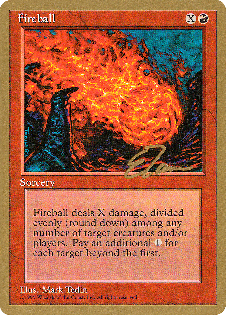 Fireball - 1996 Eric Tam (4ED) [Pro Tour Collector Set]
