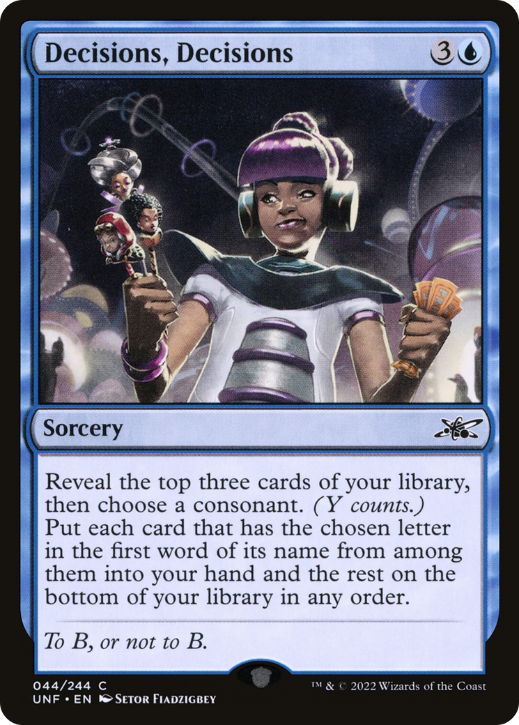 Decisions, Decisions - Foil [Unfinity]