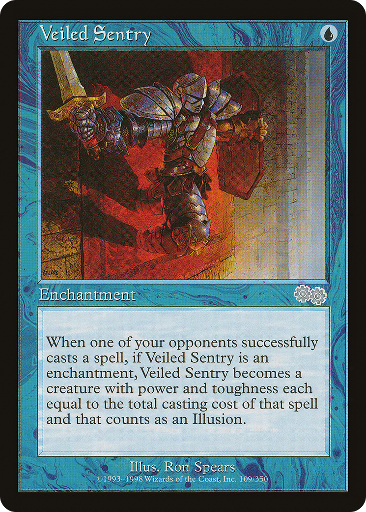Veiled Sentry (USG-109) [Urza's Saga]