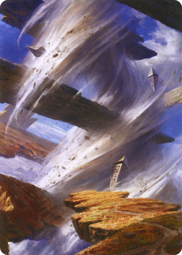 Plains // Plains (AZNR-008) (Borderless) [Zendikar Rising Art Series] Foil