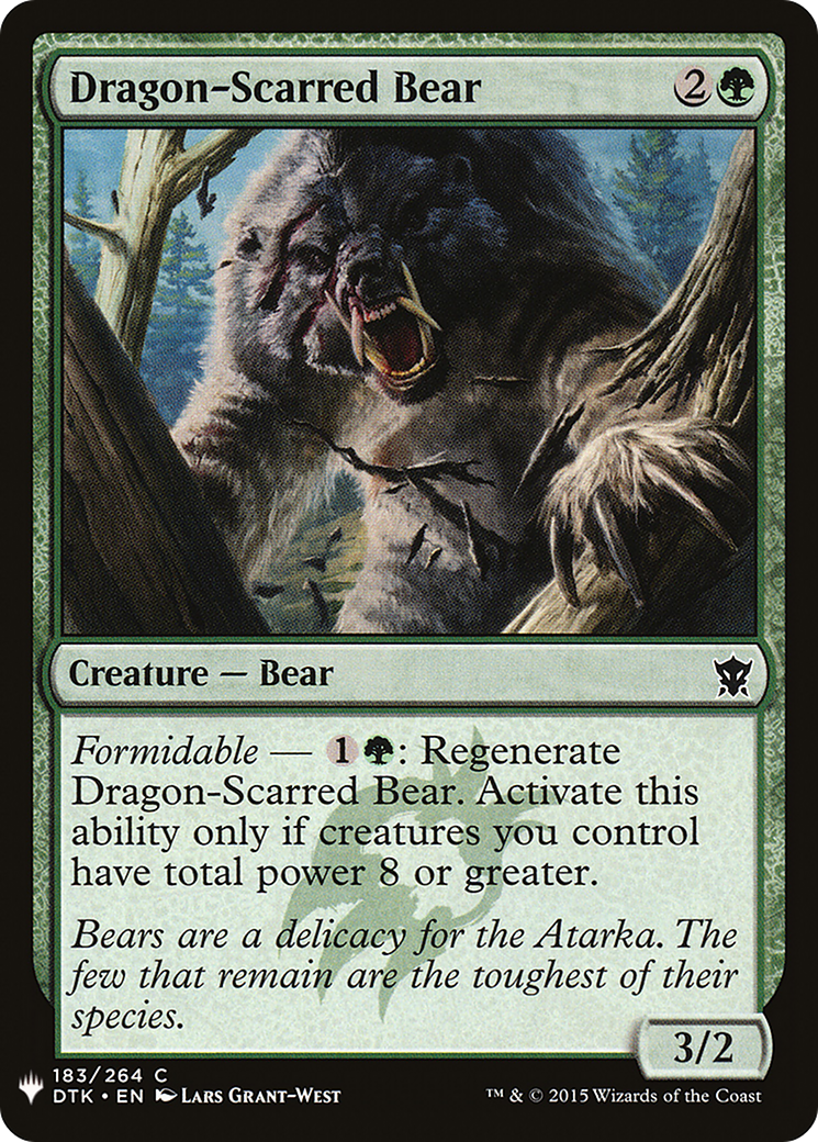 Dragon-Scarred Bear (LIST-183) [The List]