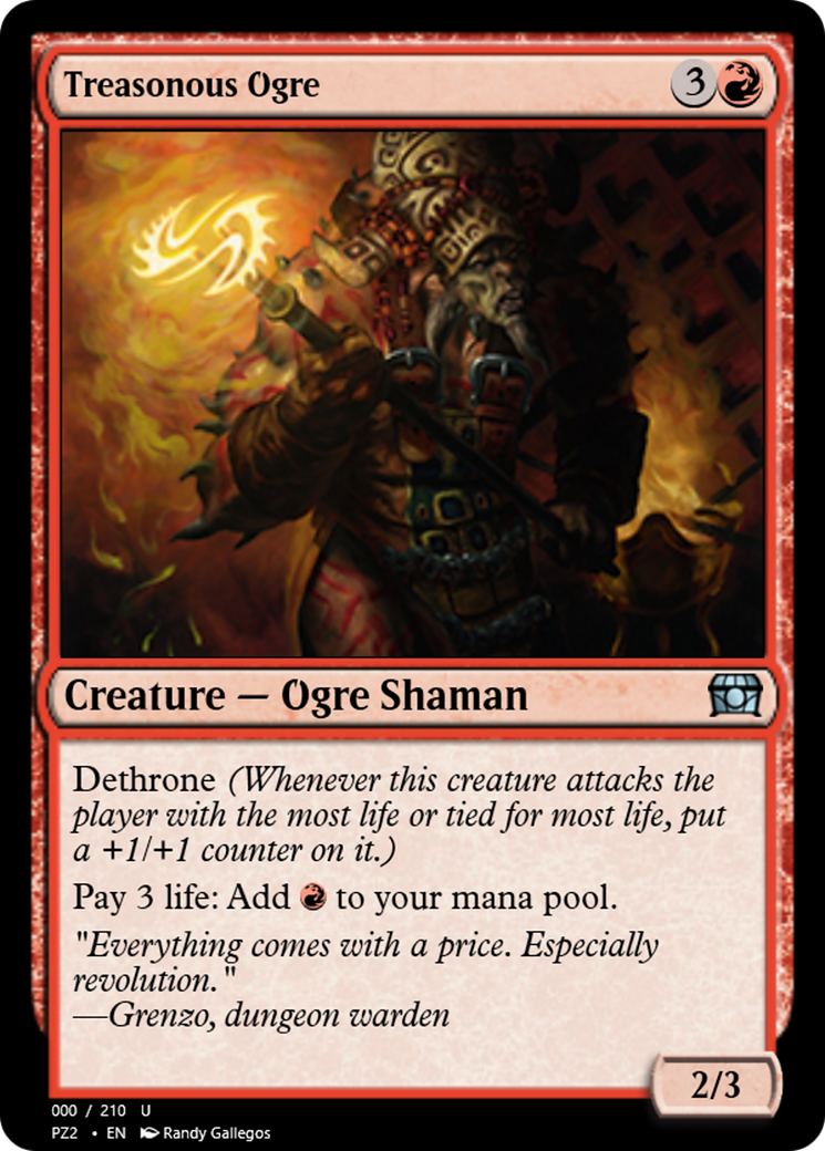 Treasonous Ogre (PZ2-65779) [Treasure Chest] Foil
