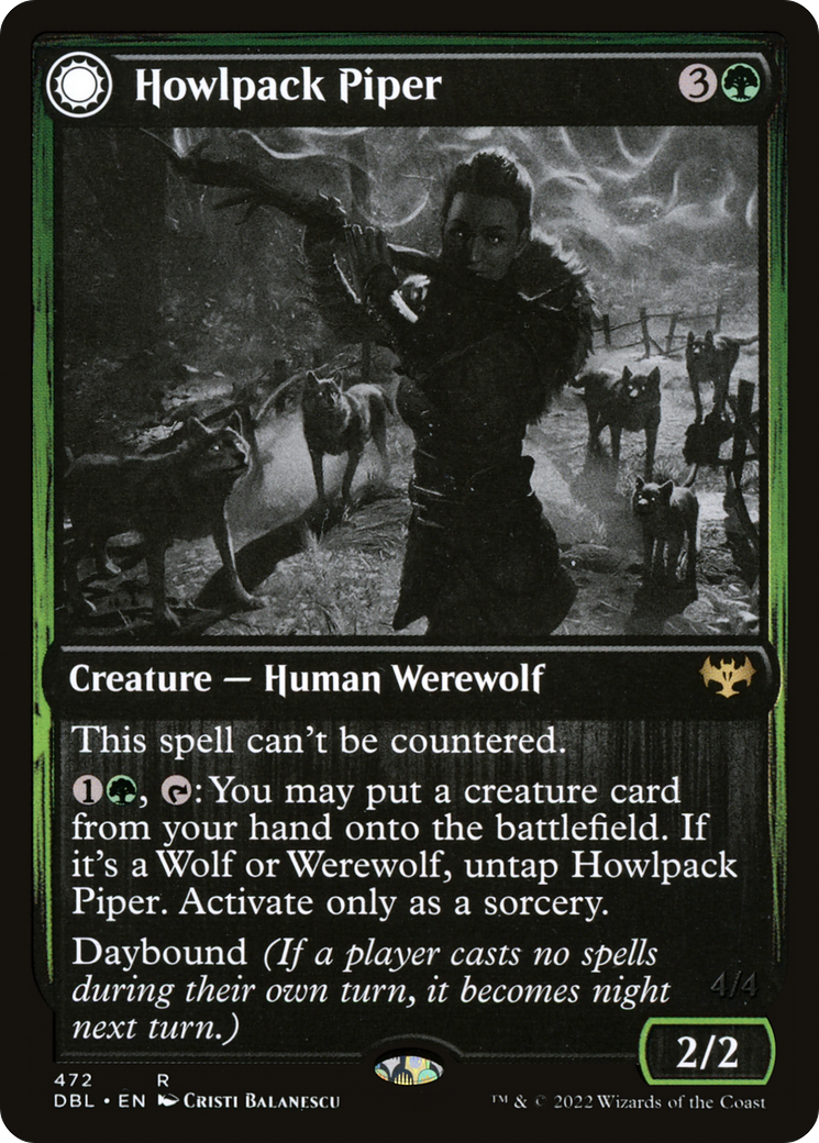 Howlpack Piper (DBL-472) [Innistrad: Double Feature] Foil