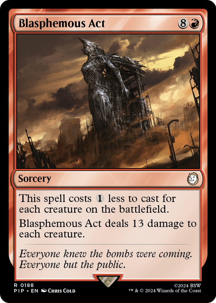 Blasphemous Act (PIP-188) [Fallout] Foil