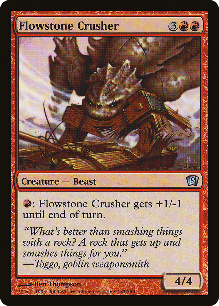 Flowstone Crusher (9ED-184) [9th Edition] Foil