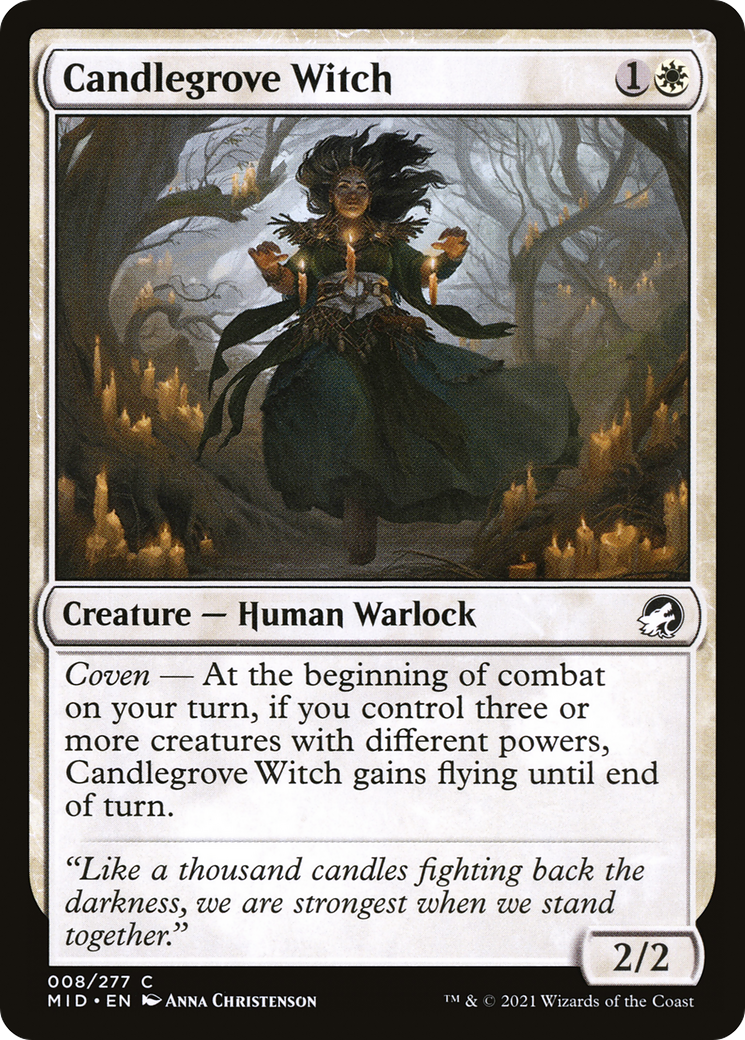 Candlegrove Witch - Foil [Innistrad: Midnight Hunt]