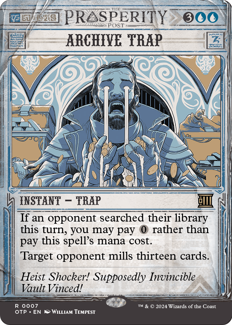 Archive Trap (OTP-007) (Showcase) (Borderless) [Breaking News] Foil