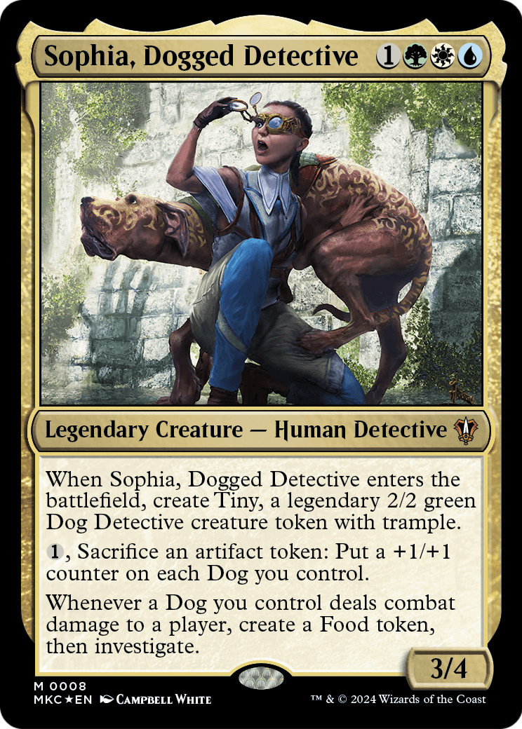 Sophia, Dogged Detective (MKC-008) [Murders at Karlov Manor Commander] Foil