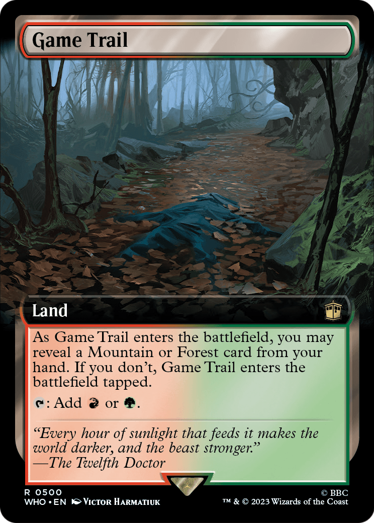 Game Trail (Extended Art) (WHO-500) [Doctor Who]