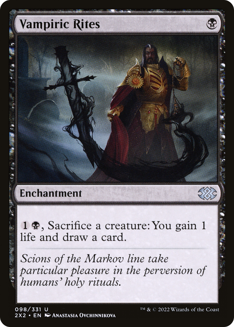 Vampiric Rites (2X2-098) [Double Masters 2022] Foil