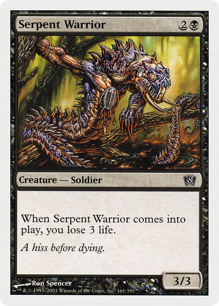 Serpent Warrior (8ED-161) [8th Edition]