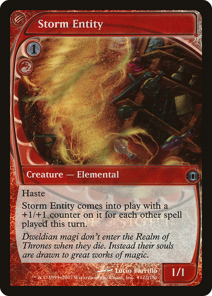 Storm Entity (LARP-122) [Future Sight Promos] Foil