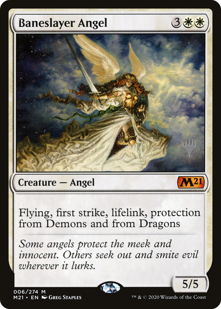 Baneslayer Angel (PPM21-006) [Promo Pack: Core Set 2021 Promos]