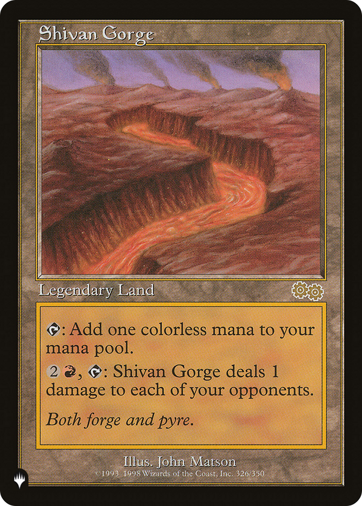 Shivan Gorge (LIST-326/350) [The List]