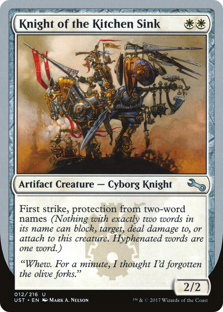 Knight of the Kitchen Sink (E) (UST-012) [Unstable]