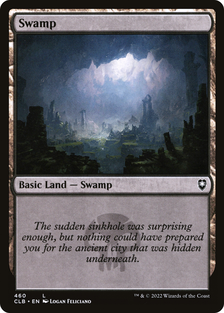 Swamp (460) - Foil [Commander Legends: Battle for Baldur's Gate]