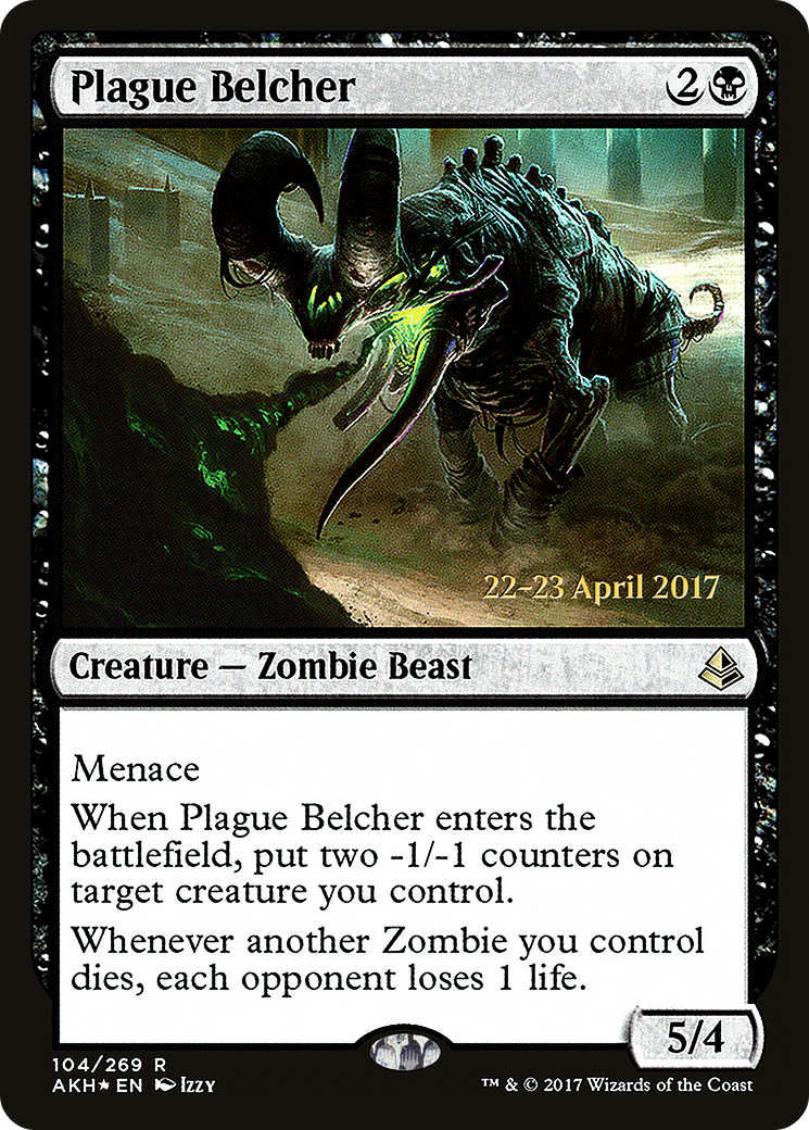 Plague Belcher (PRE-104) [Amonkhet Promos] Foil