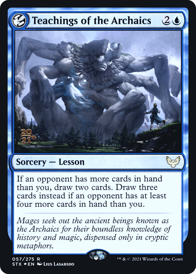 Teachings of the Archaics (PRE-057) [Strixhaven: School of Mages Promos] Foil