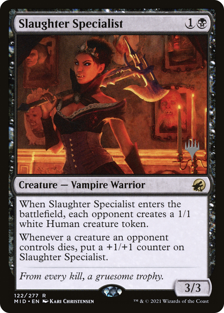 Slaughter Specialist (PPMID-122) [Promo Pack: Innistrad: Midnight Hunt Promos]
