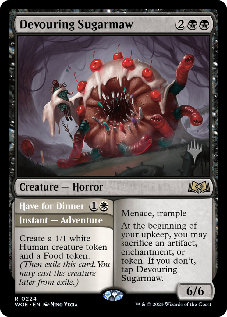 Devouring Sugarmaw (PPWOE-224) [Promo Pack: Wilds of Eldraine Promos] Foil