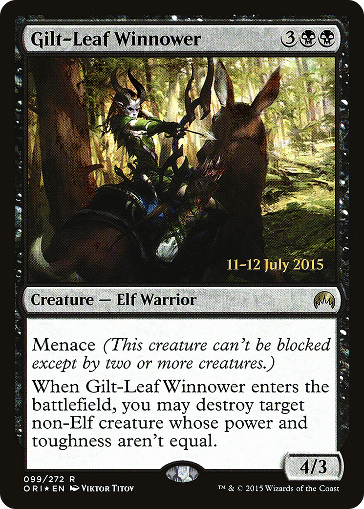 Gilt-Leaf Winnower (PRE-099) [Magic Origins Promos] Foil