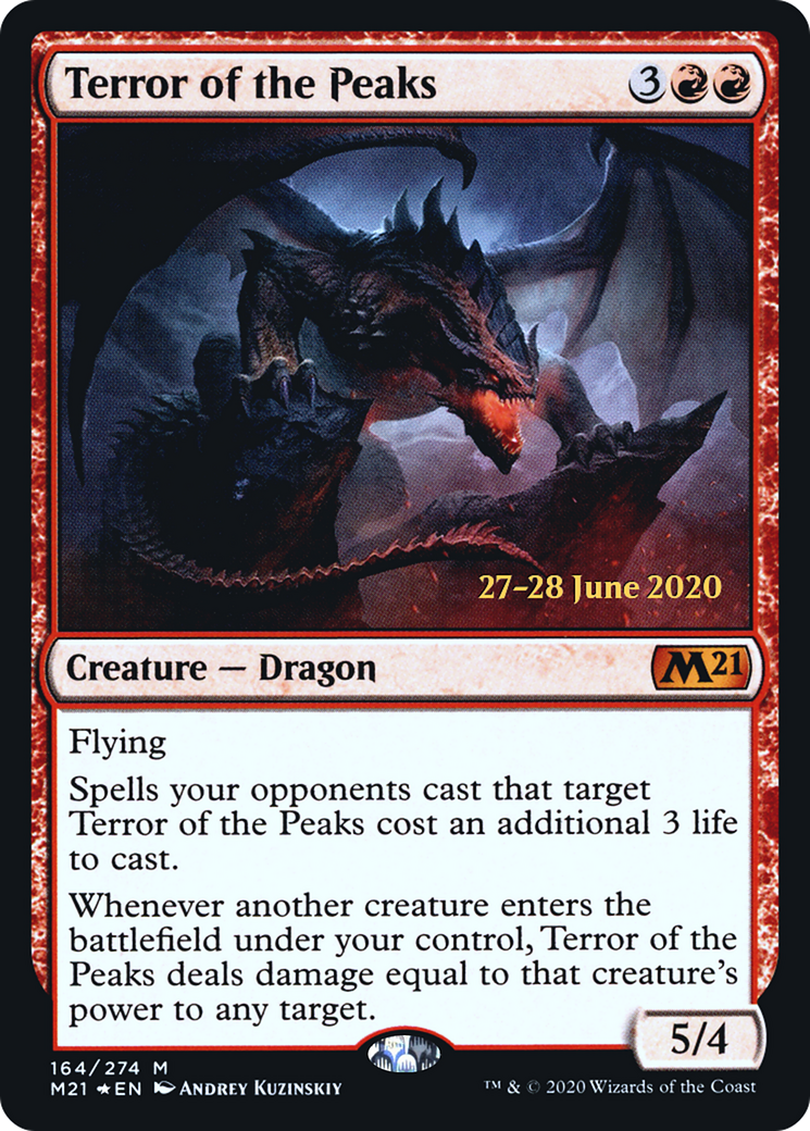 Terror of the Peaks (M21) (PRE-164) [Core Set 2021 Promos] Foil