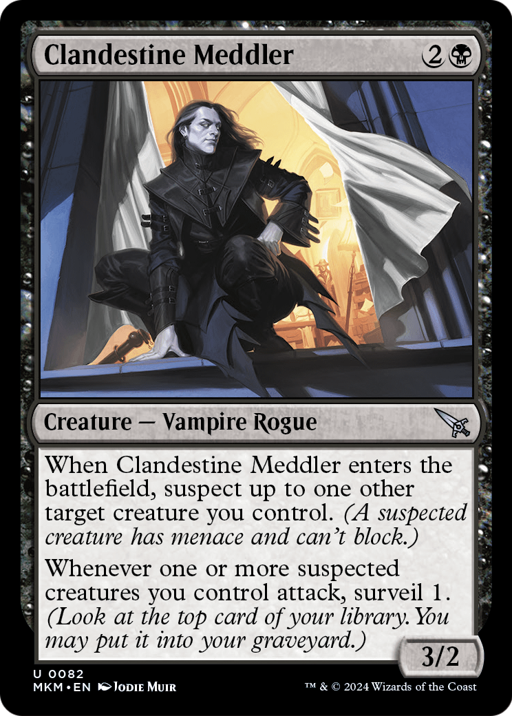 Clandestine Meddler (b) (MKM-082) [Murders at Karlov Manor]